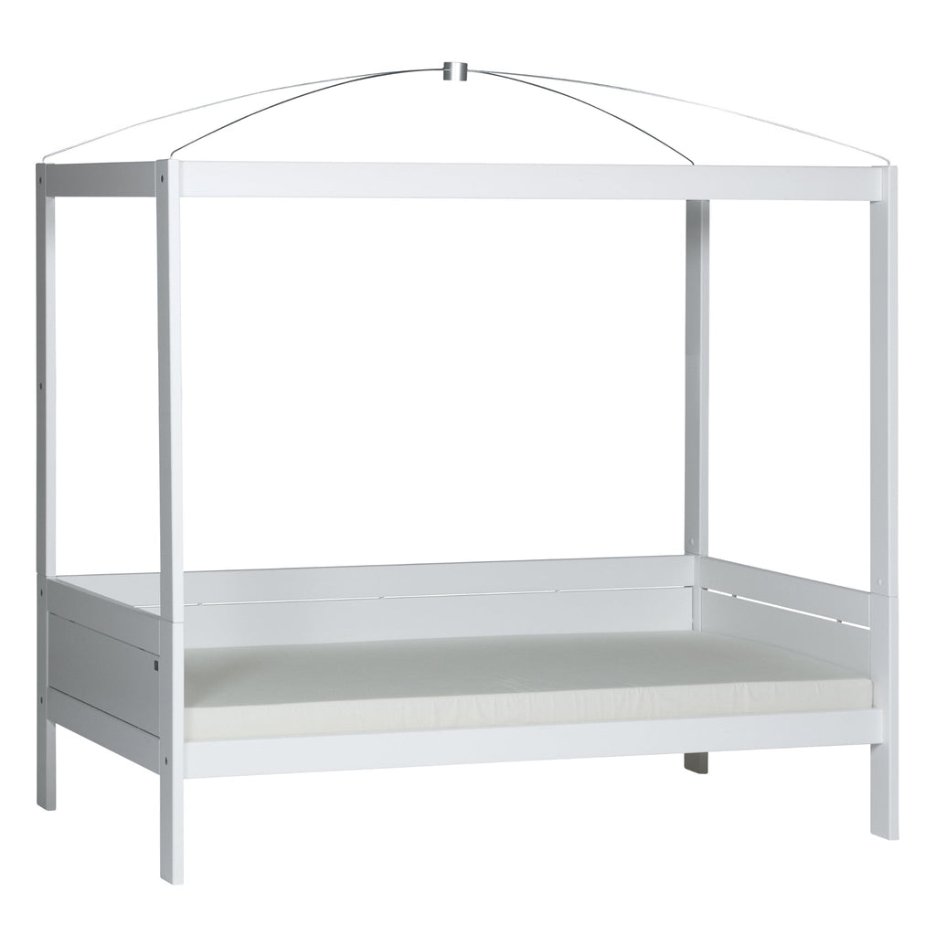 Four Poster Bed with Canopy - white
