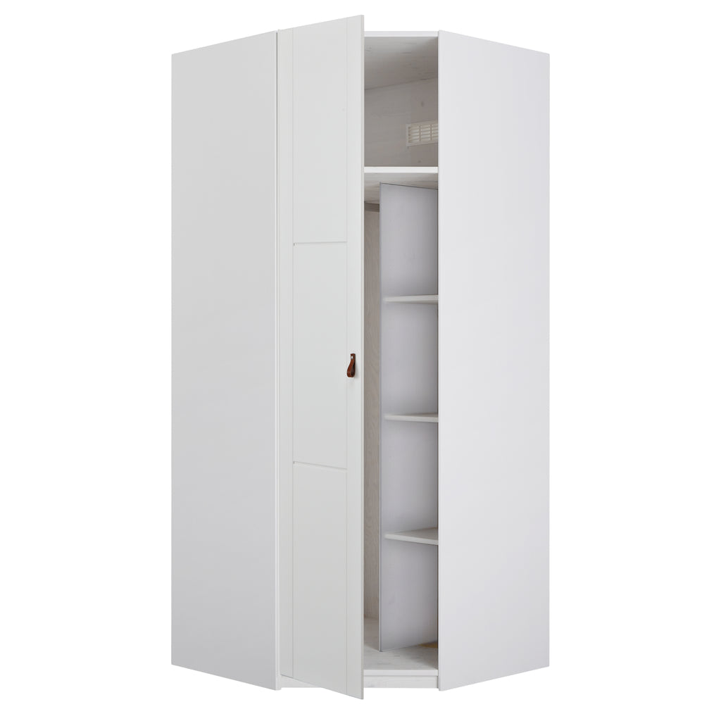 CORNER WARDROBE WITH STANDARD DOOR - White 2