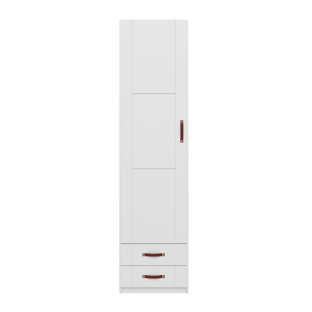 WARDROBE 50 CM /1 DOOR + 2 DRAWERS - White