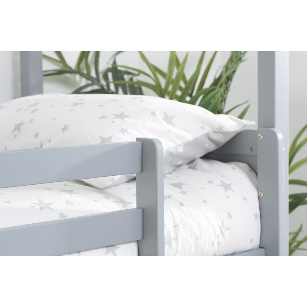 Home Bunk Bed, grey, top of ladder