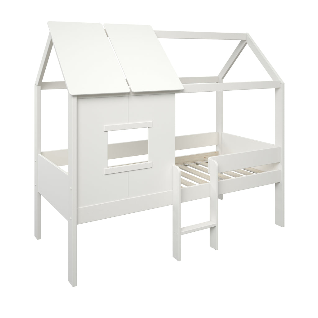 Mini Playhouse Midsleeper on white background, angle