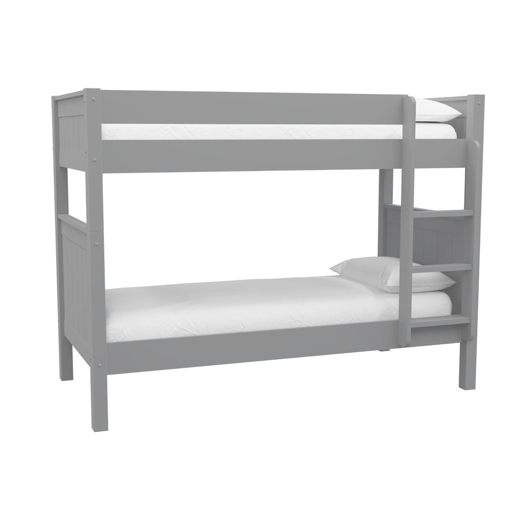 Stompa Classic Separating Bunk Bed in grey on white background